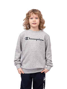 Толстовка детская Champion Crewneck Sweatshirt, серый, 116