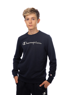 Толстовка детская Champion Crewneck Sweatshirt, синий, 170