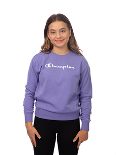 Толстовка детская Champion Crewneck Sweatshirt, сиреневый, 116