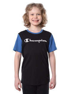 Футболка детская Champion Crewneck T-Shirt, черный, 110