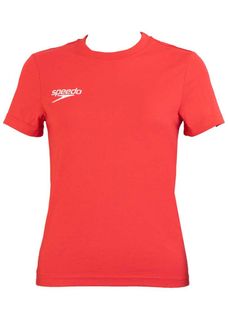 Футболка детская Speedo SPEEDO Junior Small Logo T-Shirt red, красный, 116