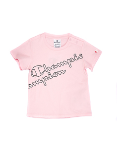 Футболка детская Champion Crewneck T-Shirt, розовый, 74