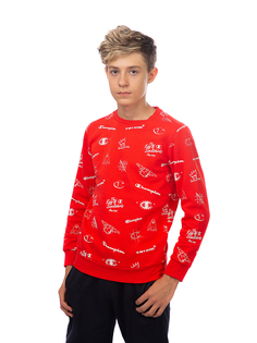 Толстовка детская Champion Crewneck Sweatshirt, красный, 128