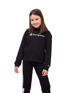 Толстовка детская Champion Hooded Sweatshirt, черный, 164