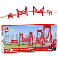 Элемент игрушечной железной дороги Двойной подвесной мост Hape E3710_HP