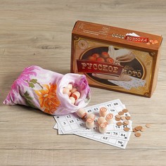 Настольная игра "Русское лото", "Пока все дома" No Brand