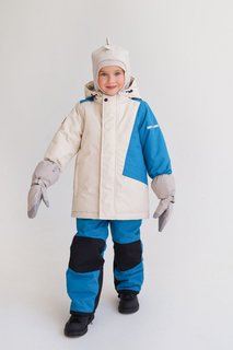 Комплект верхней одежды Minidino B-KMПЛ-001, лазурь-крем, 98