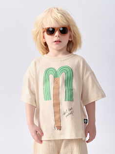 Футболка детская Happy Baby 88501, milky palm tree, 86