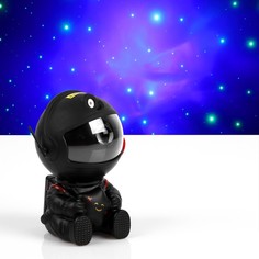 Luazon Lighting Световой прибор "Космонавт со звездой" черный, 13 см, лазер/проектор, USB,