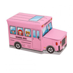 Ящик-пуф для игрушек Ningbo 546288 розовый 55 х 25 х 32 cv