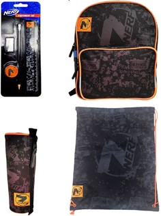 Рюкзак NERF + сумка для обуви NERF + канцелярский набор NERF