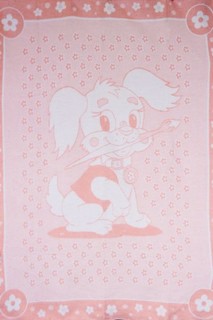 Одеяло Хлопок100% Заяц розовый (арт.02-11) 100x140 No Brand