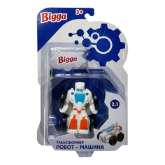 Машинка Bigga Робот-трансформер инерционная бело-голубая