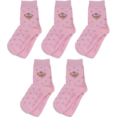 Носки для девочек ХОХ 5-D-3R8 цв. розовый р. 30