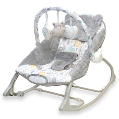 Шезлонг детский FunKids Infant-To-Todler Rocker серый СС9926