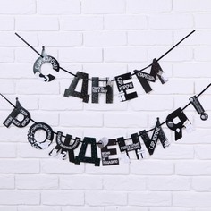 Гирлянда на ленте «С Днем Рождения!», оскорбительные, длина 250 см Страна Карнавалия