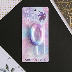 Свеча-цифра в торт «0» Страна Карнавалия