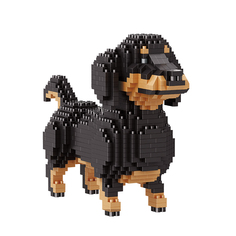 Конструктор 3D из миниблоков Balody собака Такса, 836 дет BA18244