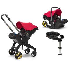 Автокресло-коляска группа 0+ до 13 кг Doona + база Isofix, Flame Red