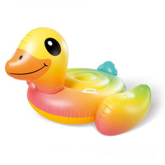 Игрушка надувная Intex 57556 Ride-On Утенок для плавания, разноцветный, 147х147x81 см