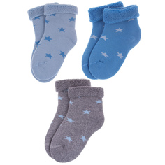 Носки детские Rusocks Д-33303, голубой; серый; синий, 12