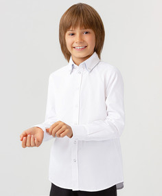 Рубашка на пуговицах белая Button Blue (122)