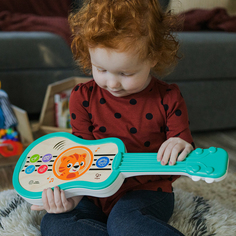 Развивающая музыкальная игрушка Hape Гитара Волшебное прикосновение, сенсорная, деревянная