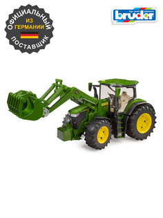 Трактор John Deere с фронтальным погрузчиком Bruder