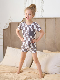 Пижама детская КотМарКот 30315, серый, 140