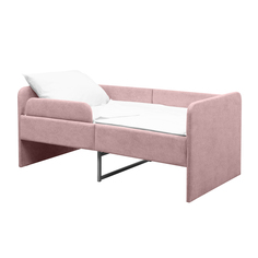 Кровать детская М-СТИЛЬ Смайл на ортопедическом основании, розовая, 140х70 см