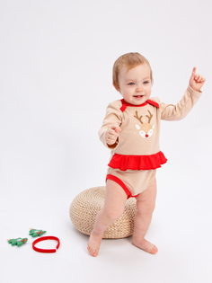 Боди детское КотМарКот 936222975, бежевый, 68