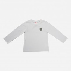 Лонгслив Chicco для девочек, белый, размер 80, 9006369000000
