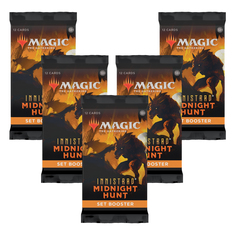 Дополнение для игры Magic The Gathering 5 СЕТ-бустеров MTG Innistrad Midnight Hunt англ