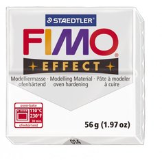 Полимерная глина "Effect", запекаемая в печке, 56 грамм, прозрачный Fimo