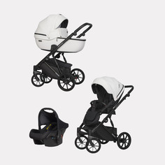 Коляска универсальная 3 в 1 Riko Basic Montana Ecco 11 White белый