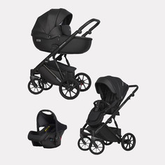 Коляска универсальная 3 в 1 Riko Basic Montana Ecco 12 Black черный