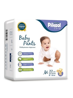 Подгузники-трусики детские Pikool Premium, размер M, 8-13 кг, 22 шт.