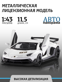 Машинка металлическая Автопанорама Lamborghini Aventador, инерционная, М1:43, JB1251558