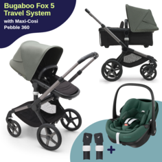 Коляска детская Bugaboo Fox 5 3в1 Graphite/Midnight Black/Forest Green