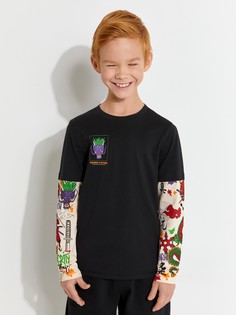 Лонгслив Acoola 20140150011_0074261, черный , 128