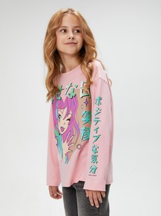 Лонгслив Acoola 20230150002_0073842, розовый, 146