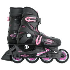 Роликовые коньки ROCES Orlando III, черный-розовый, 36-40