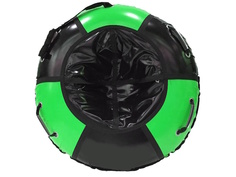Санки-ватрушки Мистер Вело Practic, черно-зеленый, 120 см