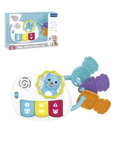 Развивающая музыкальная игрушка, свет, звук, в ассорт., коробка