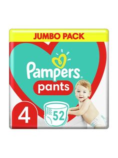 Подгузники-трусики Pampers Pants, размер 4, 9-15 кг., 52 шт.