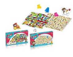 Настольная игра 2в1 Поезд Детектив No Brand