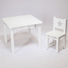 Детский стол и стул набор Simba STAR деревянный из березы
