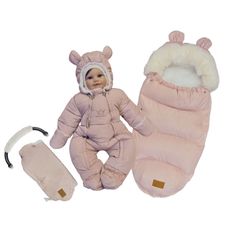 Комплект для новорожденного ROYAL FELLE Cloud Snoy Comfort, Pink, 56-66