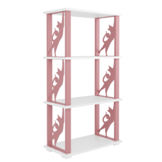 Стеллаж лофт детский Make Mebel Квест-4, Кошки, розовый