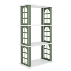 Стеллаж лофт детский Make Mebel Квест-4, Окна, зеленый